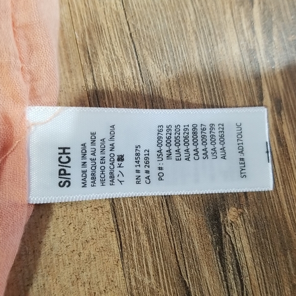 AMUSE SOCIETY Luciana Beach Vida Boho Coral Sand Paisley Peasant Mini Dress - Picture 13 of 15